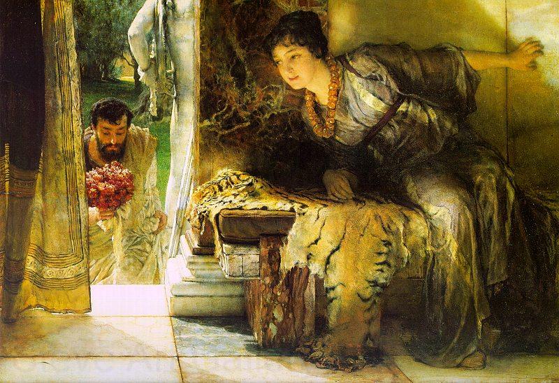 Alma Tadema Welcome Footsteps